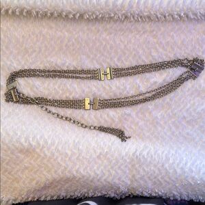 Elegant Silver Chain Belt